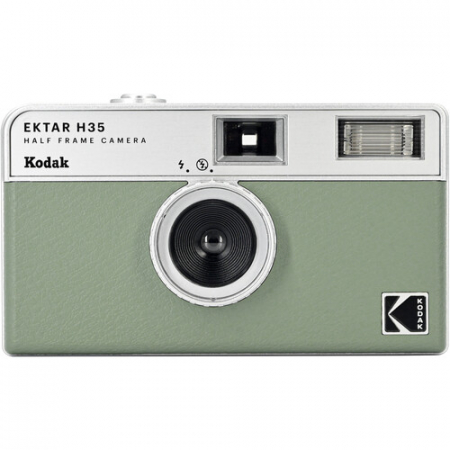 Aparate foto pe film - Aparat foto pe film Kodak EKTAR H35, 35mm, Verde