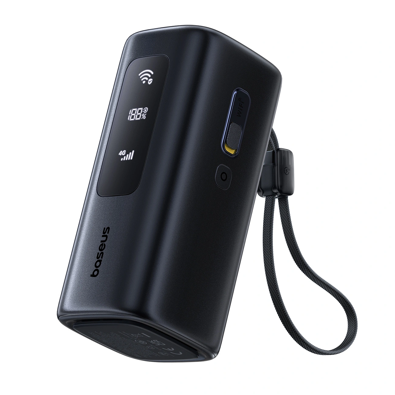 Laptop, Tablete & Telefoane - Baterie externa Baseus EnerGeek GX11 Mifi 20000mAh 67W 4G 2xUSB-C 1xUSB-A Negru