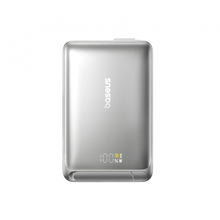 Laptop, Tablete & Telefoane - Baterie externa Baseus Nomos Qi2 Magnetic, 10000 mAh, Gri