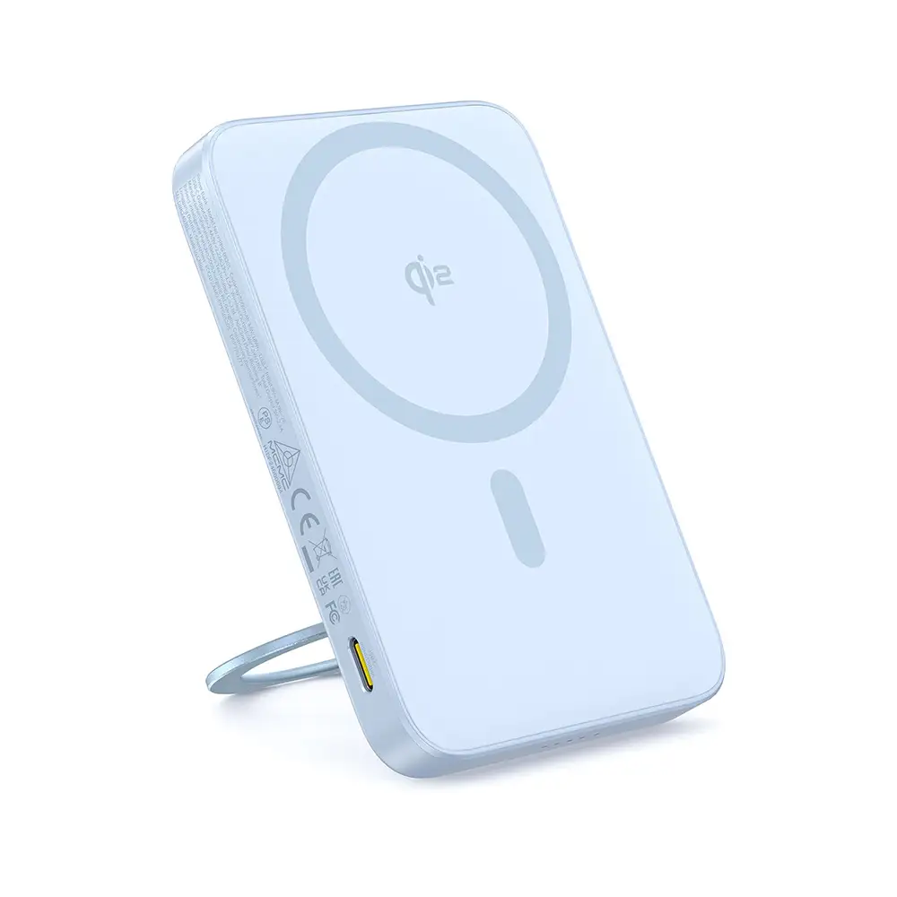 Laptop, Tablete & Telefoane - Baterie externa Baseus PicoGo Qi2 Magnetic 5000mAh, 20W, Albastru