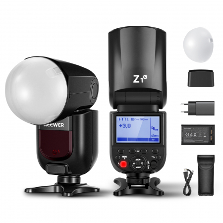 Monoblocuri - Blit Speedlite Neewer Z1-N TTL cu cap rotund
