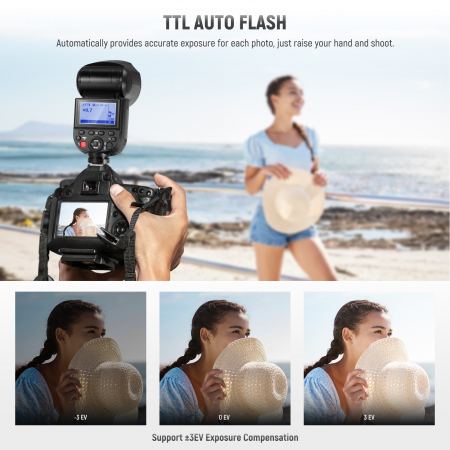 Blit Speedlite Neewer Z1-N TTL cu cap rotund [2]