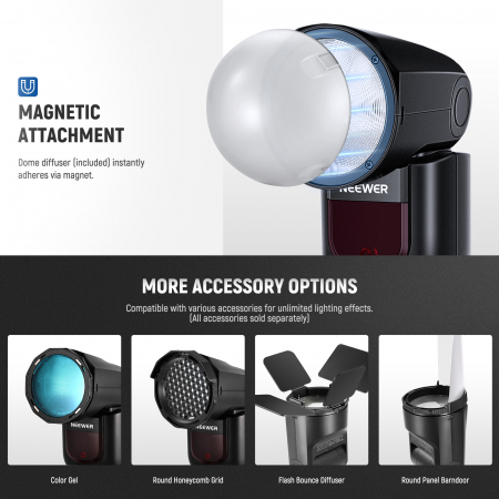 Blit Speedlite Neewer Z1-N TTL cu cap rotund [7]