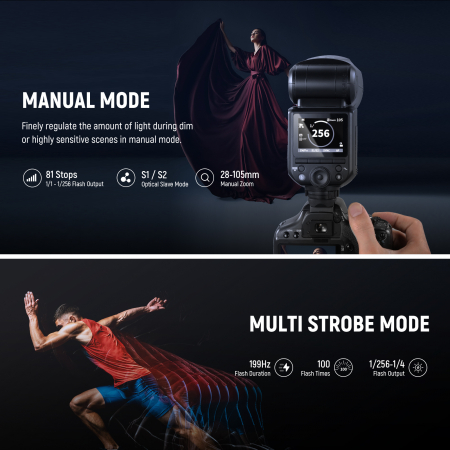 Blit Speedlite Neewer Z2-C TTL cu cap rotund [4]