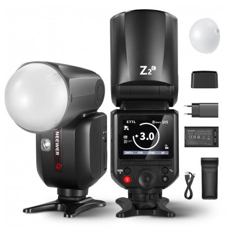 Monoblocuri - Blit Speedlite Neewer Z2-C TTL cu cap rotund