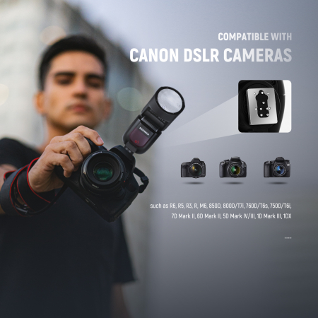 Blit Speedlite Neewer Z1-C TTL cu cap rotund [6]