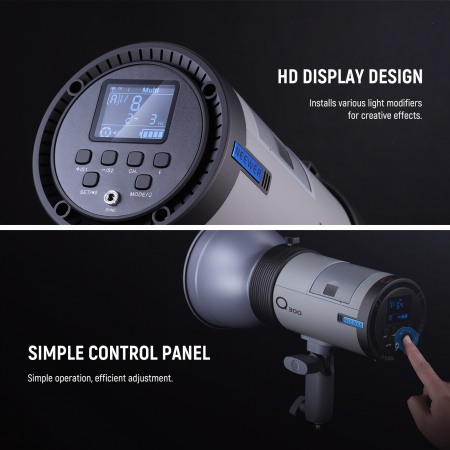 Blit stroboscopic exterior Neewer Q300 [7]