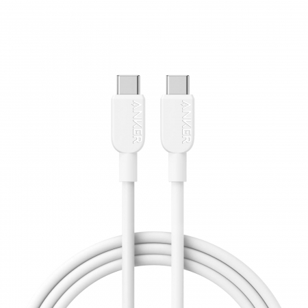 Laptop, Tablete & Telefoane - Cablu Anker 310 USB-C la USB-C, 240W, 1.8m, Alb