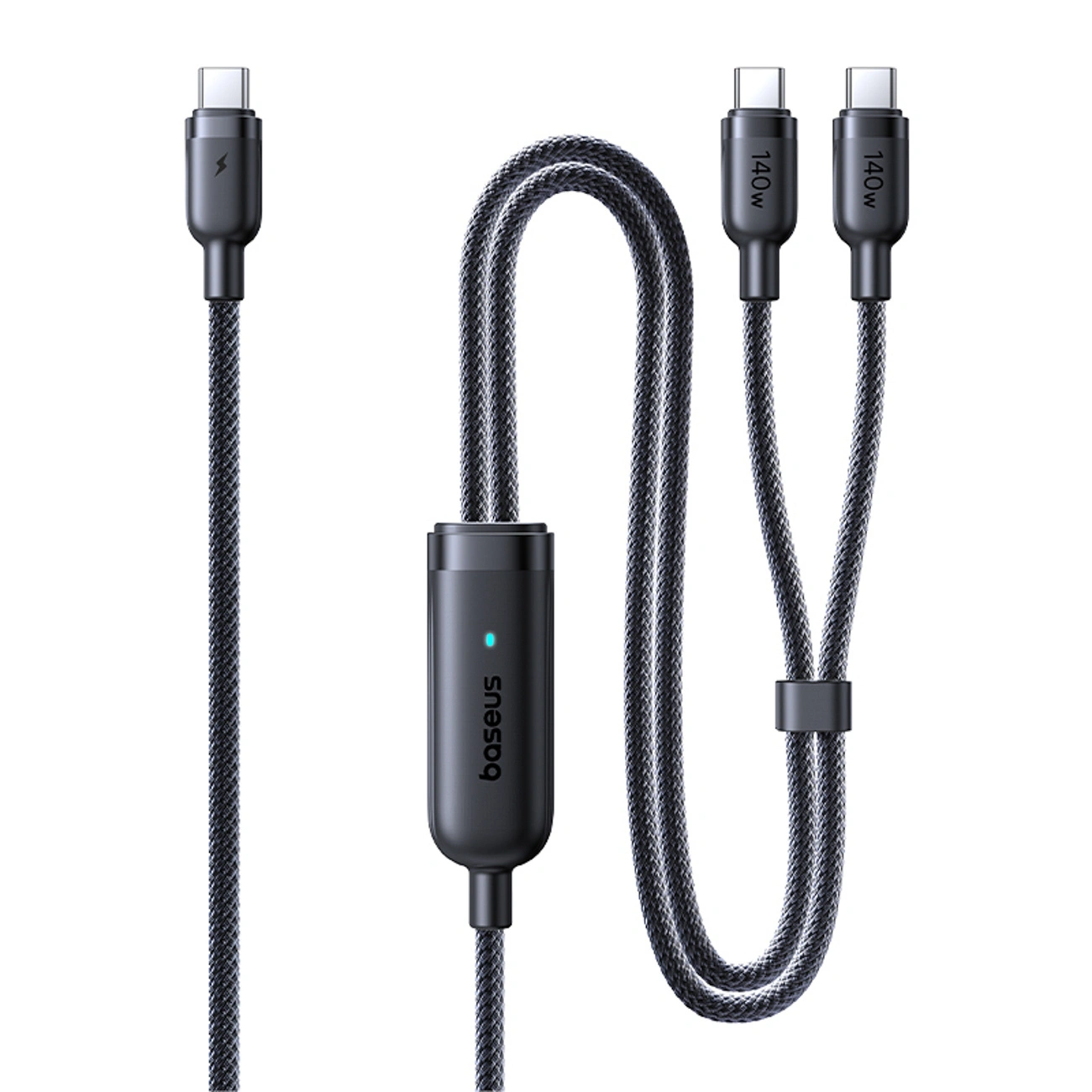 Laptop, Tablete & Telefoane - Cablu Baseus Flash 2 in 1 Fast Charging USB-C 140W 1.5m negru
