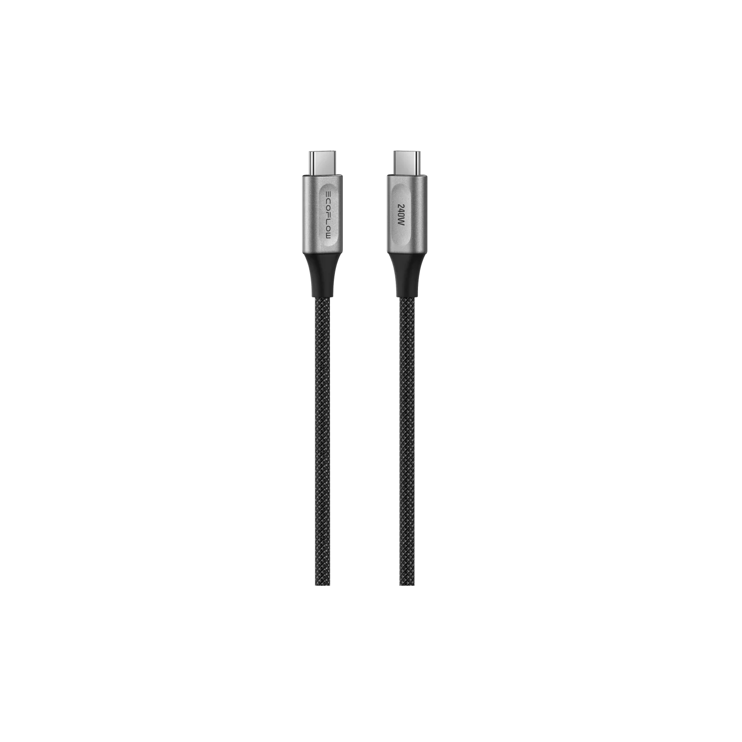 Accesorii telefoane mobile - Cablu EcoFlow RAPID PRO USB-C, 240W, Nylon, 1.8 m, Negru/Gri