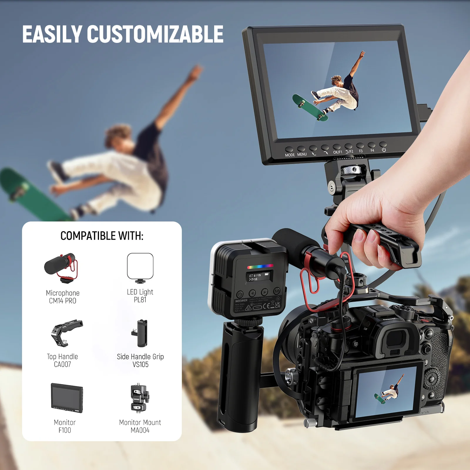 Cadru Neewer CA055 pentru Panasonic Lumix GH6 [6]