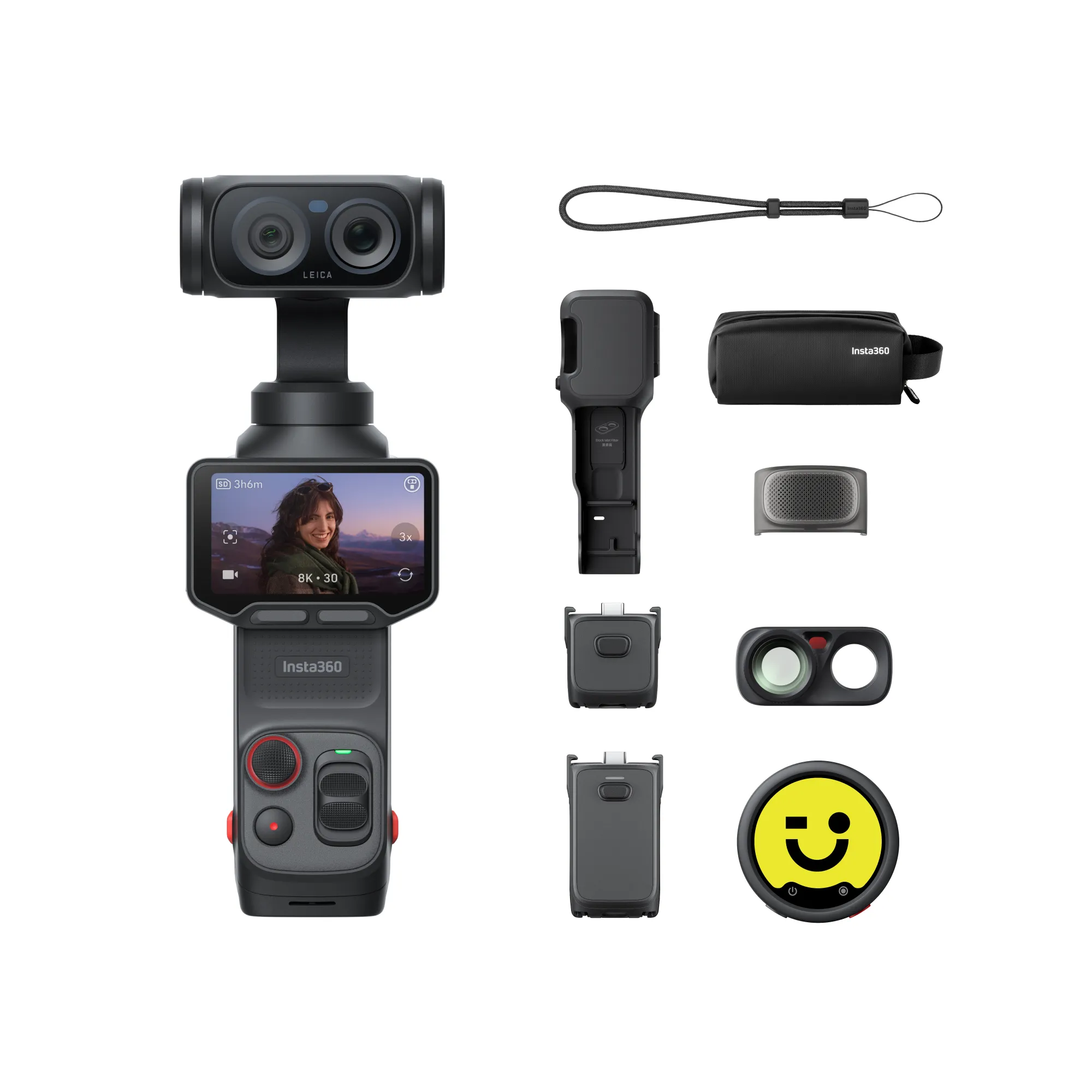 TV, Audio-Video & Foto - Camera de actiune Insta360 Luna Ultra Creator Bundle, Cosmic Black