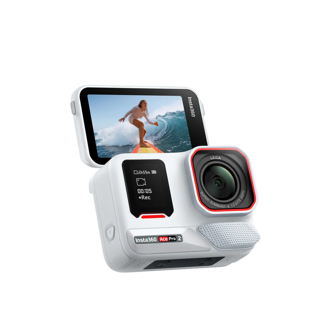 Camera video de actiune Insta360 Ace Pro 2 Standard Bundle, Arctic White [5]