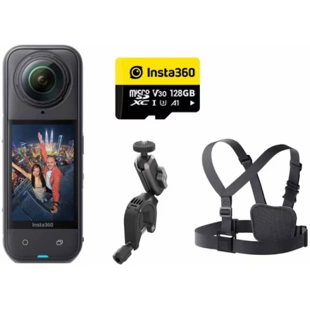 Camere video de actiune Insta360 - Camera video de actiune Insta360 X5 Cycling Bundle