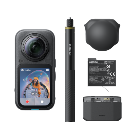 TV, Audio-Video & Foto - Camera video de actiune Insta360 X6 Essentials Bundle, Negru