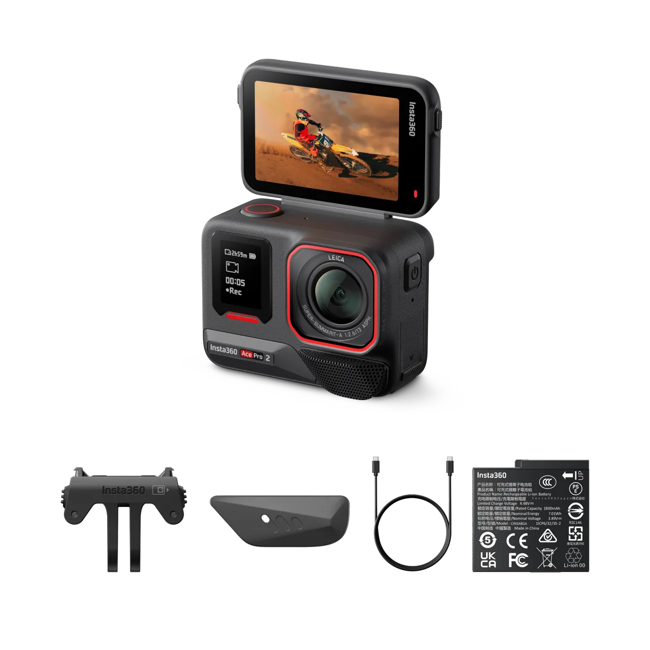 TV, Audio-Video & Foto - Insta360 Ace Pro Camera actiune Negru 8K 360