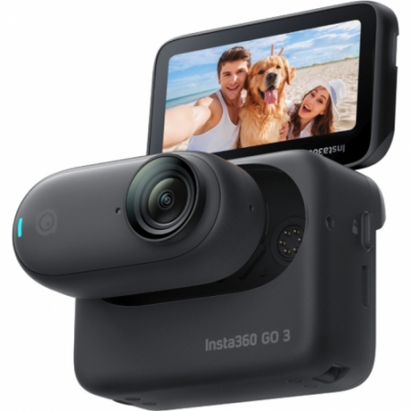 Camere video de actiune & accesorii - Insta360 GO 3 Camera actiune Negru 64GB 2.7K 360
