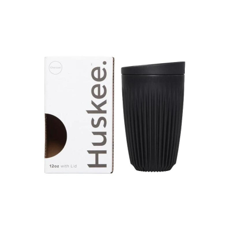 Coffee Corner - Cana HuskeeCup cu Capac 355ml (12oz) - Negru