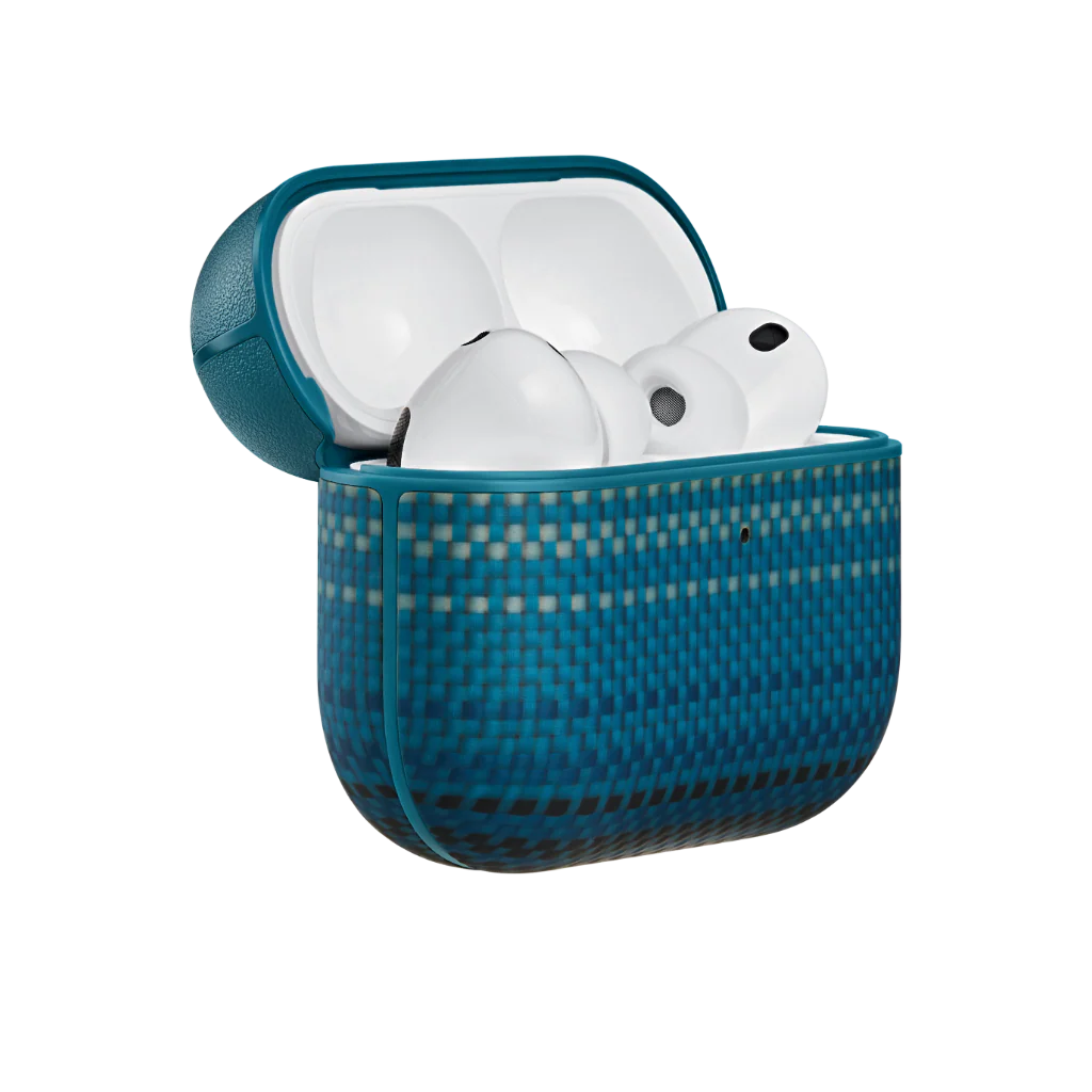 Laptop, Tablete & Telefoane - Carcasa Pitaka pentru AirPods Pro 3, Fibra de Aramida, Moonrise