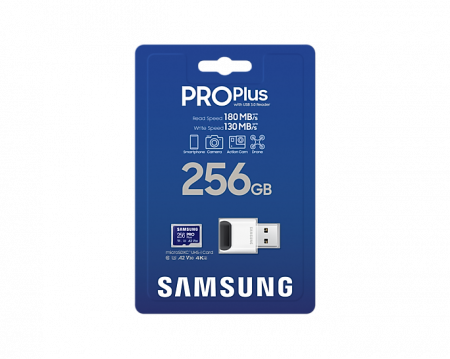Card de memorie microSD SAMSUNG PRO Plus, 256 GB + cititor [4]