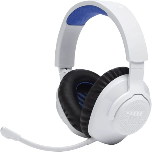 PC, Periferice & Software - Casti gaming JBL Quantum 360P pentru Playstation, Wireless, Alb/Albastru