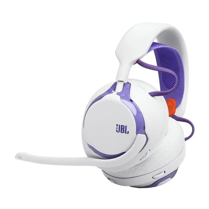 PC, Periferice & Software - Casti gaming JBL QUANTUM 650, Wireless, Alb/Violet