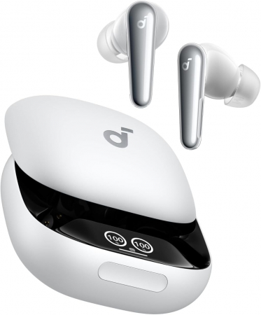 Casti Audio: Wireless, Bluetooth, cu Fir sau Gaming - Casti In-Ear Anker SoundCore Liberty 4 Pro, Alb