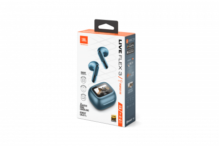 Casti In-Ear JBL Live Flex 3, Albastru [10]