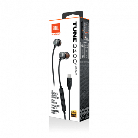 Casti In-Ear JBL Tune 310C, Negru [7]