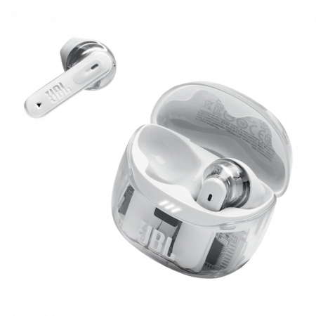 Casti In-Ear JBL Tune Flex 2 Ghost Edition, Alb transparent [7]