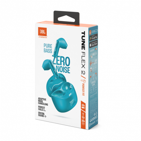 Casti In-Ear JBL Tune Flex 2, Turcoaz [10]