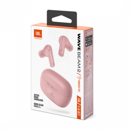 Casti In-Ear JBL Wave Beam 2, Roz [10]