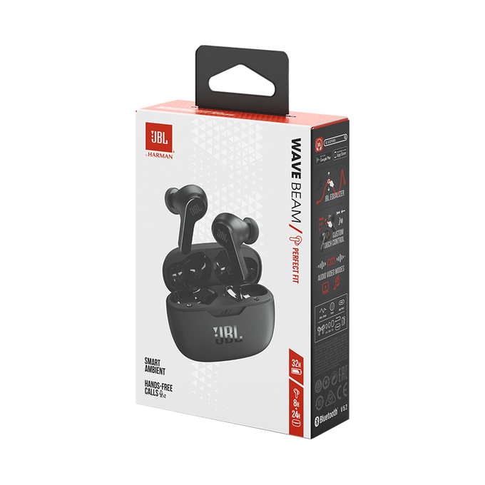 Casti In-Ear JBL Wave Beam, Negru [10]