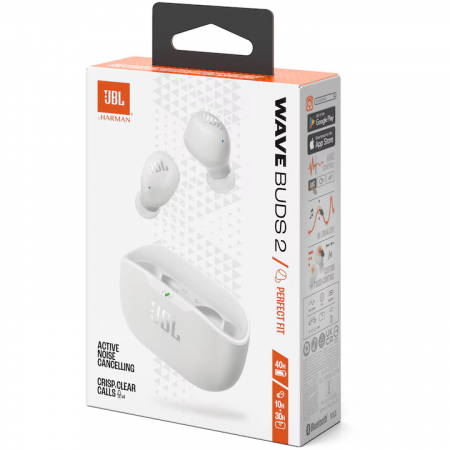 Casti In-Ear JBL Wave Buds 2, Alb [9]
