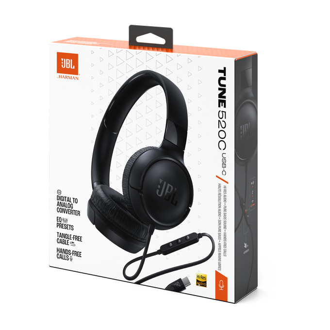 Casti On-Ear JBL Tune 520C, Negru [9]