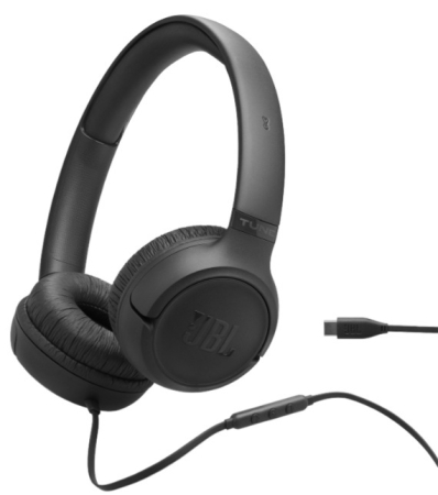 TV, Audio-Video & Foto - Casti On-Ear JBL Tune520C, USB-C, cu fir, Negru