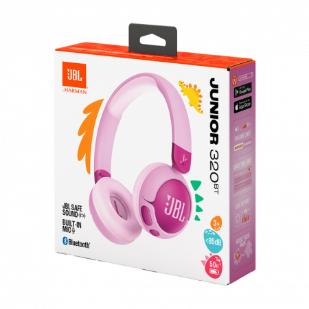 Casti On-Ear JBL Junior 320BT, Violet [7]