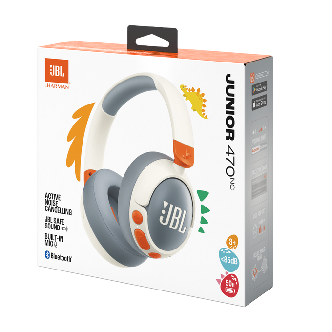 Casti Over-Ear JBL Junior 470NC, Alb [6]