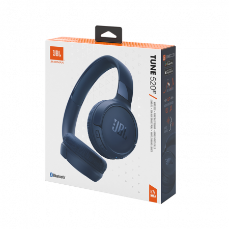 Casti Over-Ear JBL Tune 520BT, Albastru [10]