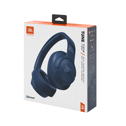 Casti Over-Ear JBL Tune 720BT, Albastru [10]