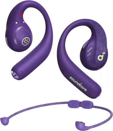 TV, Audio-Video & Foto - Casti Open-Ear Anker SoundCore AeroFit Pro, IPX5, Violet