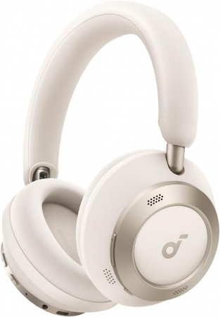 Casti Audio: Wireless, Bluetooth, cu Fir sau Gaming - Casti Over-Ear Anker Soundcore Space One Pro, Alb