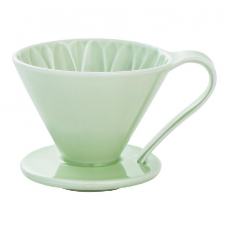Coffee Corner - Dripper CAFEC Arita Cone Flower, 4 cesti, Verde