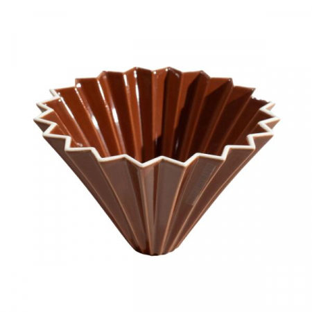 Dripper ORIGAMI, Dimensiunea M, Portelan, 2-4 cesti, Maro [1]