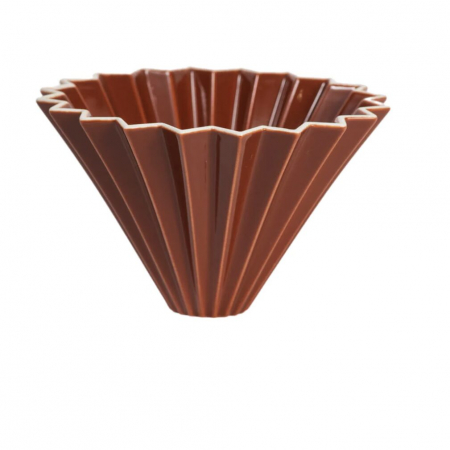 Coffee Corner - Dripper ORIGAMI, Dimensiunea M, Portelan, 2-4 cesti, Maro