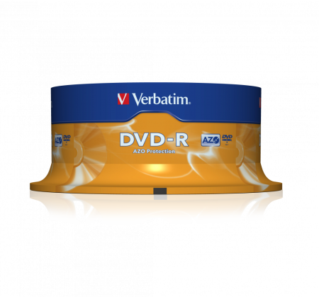 DVD-R VERBATIM, 16x, 4.7GB, Matt Silver, 25 buc [1]