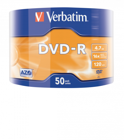 DVD-R VERBATIM, 16x, 4.7GB, Matt Silver, 50 buc [2]