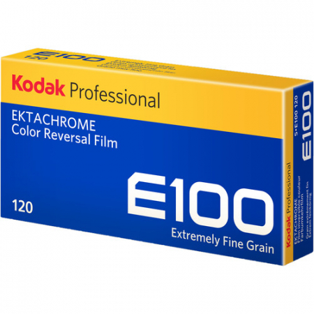 Film foto color profesional Kodak Ektachrome E100, ISO 100, 120mm, Set 5 bucati [1]
