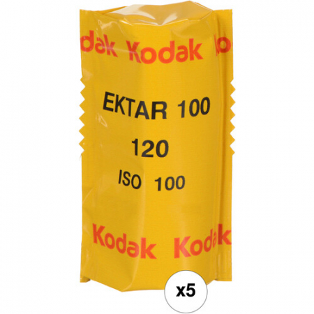 Film foto negativ color profesional Kodak Ektar 100, ISO 100, 120mm, Set 5 bucati [2]