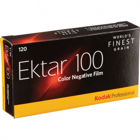 TV, Audio-Video & Foto - Film foto negativ color profesional Kodak Ektar 100, ISO 100, 120mm, Set 5 bucati